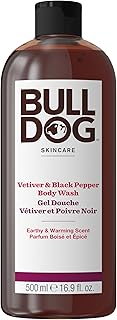 Bulldog Gel douche Vétiver et Poivre noir pour hommes, Naturel, Gel douche rafraîchissant pour hommes, 500 ml - Image 1