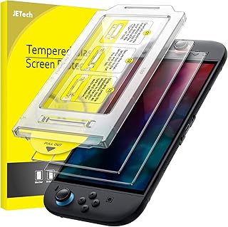 JETech Alignement Automatique Protection D'écran pour Nintendo Switch 2 2025, Film en Verre Trempé 9H avec Outil d'Installation Super Facile, Anti-Rayures, HD Transparente, Lot de 2 - Image 1