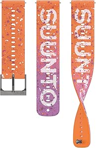 SUUNTO 22 ATH6 S+M Silicone Watch Strap, Compatible with Ocean, Vertical, Race, Race S, 9 Peak Pro, 9 Peak and 5 Peak Peak, Designed for All Sports (Outside), 22 mm - Image 1
