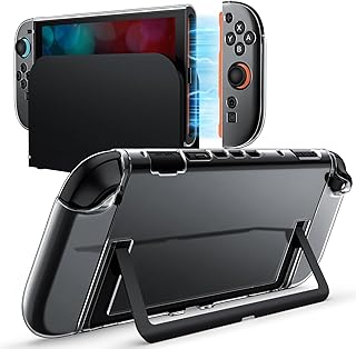 JETech Transparente Coque Dockable pour Nintendo Switch 2 (2025) 7,9 Pouces, Étui en TPU Souple pour Joy-Con Détachable, Housse Dos de Protection Fine Portage en PC, Anti-Rayures - Image 1