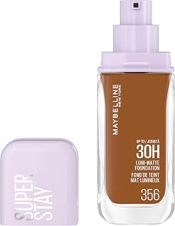 Maybelline New York - Fond de Teint Liquide Longue Tenue - Ultra-Résistant - Fini Mat Lumineux - Enrichi en Acides Aminés - Tous les Types de Peau - Superstay 30H Lumi-Matte - Teinte : 356 - 35ml - Image 1
