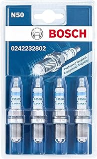 Bosch Super 4 0242232802 (N50), Jeu de 4 Bougies d'Allumage pour un Démarrage Fiable et une Longue Durée de Vie des Moteurs à Essence - avec une Conception Robuste - Image 1