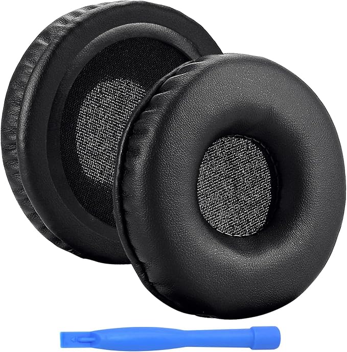 MMOBIEL Ear Pads Replacement for Sony MDR-V150 ZX300 V300 V250 V100 V200 V400 - Protein PU Ear Pad Cushions - Earpads Replacement for MDR-V150 ZX300 V300 V250 V100 V200 V400 DR-BT101 ZX100 - Black - Image 1