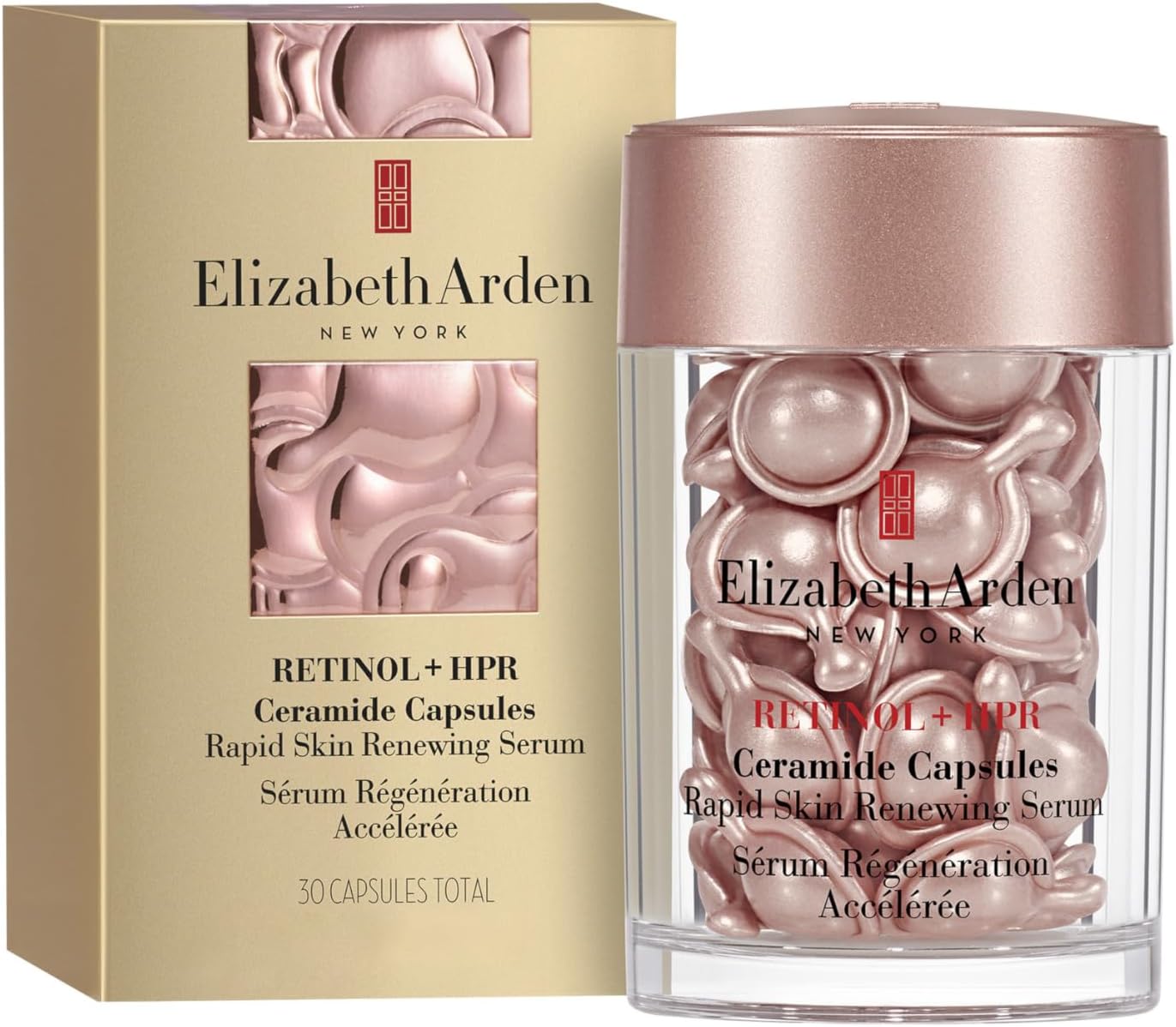 Elizabeth Arden RETINOL + HPR Ceramide Capsules Sérum Régénération Accélérée, Soin anti-âge - Image 1