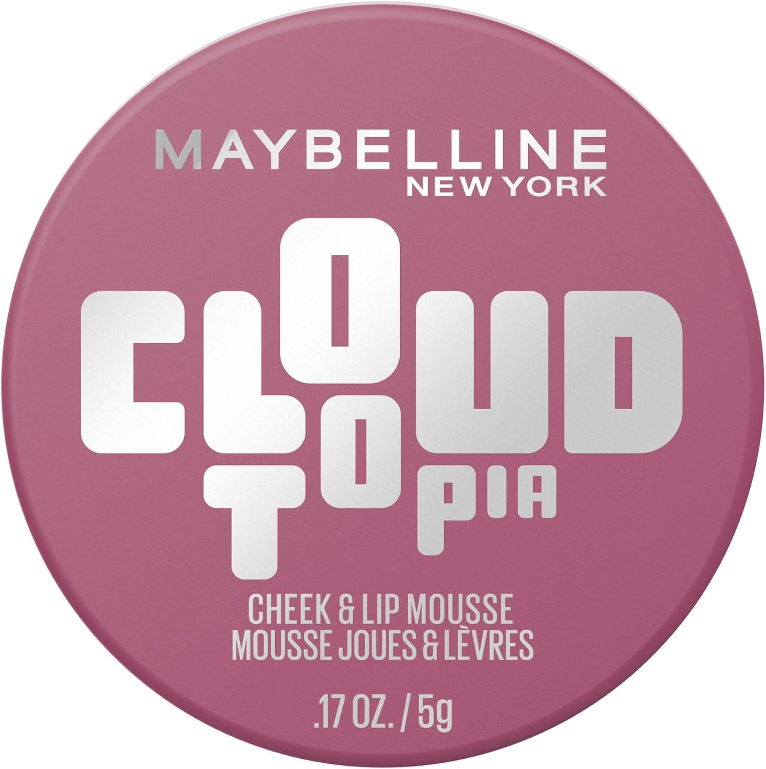 Maybelline New York - Blush en Mousse Multi-Usage - Joues & Lèvres - Fini Mat Flouté - Texture légère - Tenue Jusqu'à 14h - Résiste au Transfert - Cloudtopia - Teinte : 01 Twilight Berry - Image 1