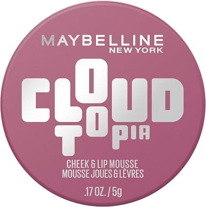 Maybelline New York – Multi-Purpose Foam Blush – Cheeks & Lips – Blurred Matte Finish – Light Texture – Lasts up to 14 Hours – Transfer Resistant – Cloudtopia – Shade : 01 Twilight Berry