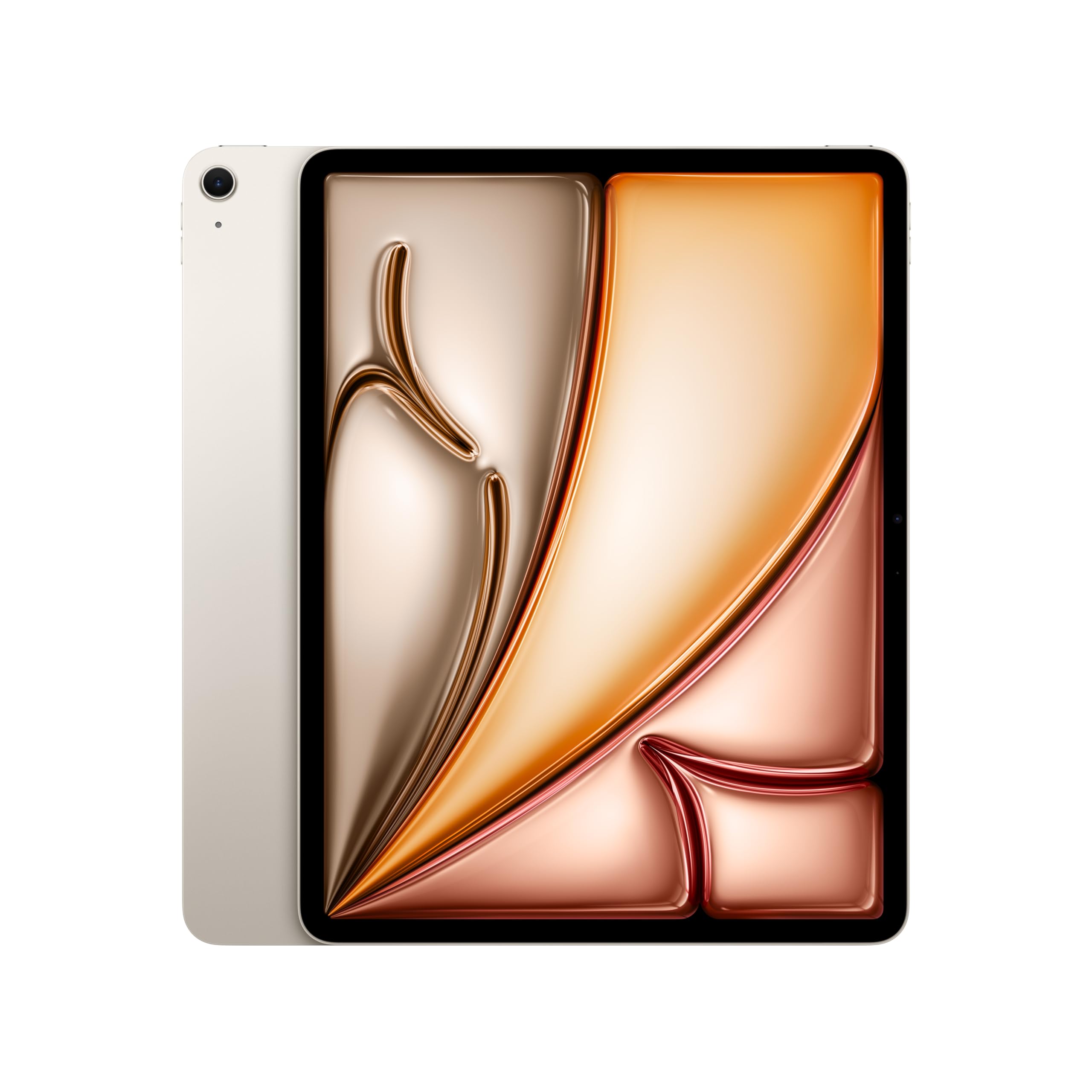 Apple iPad Air 13 Inch with M3 Chip: Apple Intelligence, Liquid Retina Display, 128GB, Front/Rear Cameras 12MP Cameras, Wi-Fi 6E, Touch ID, One-Day Battery Life - Starlight - Image 1