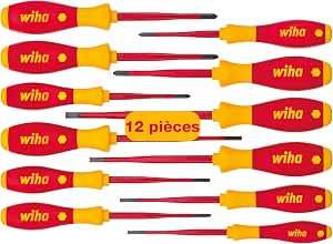 Wiha Set of 12 SoftFinish® slimFix Insulated Electrician Screwdrivers (41003) - Image 1