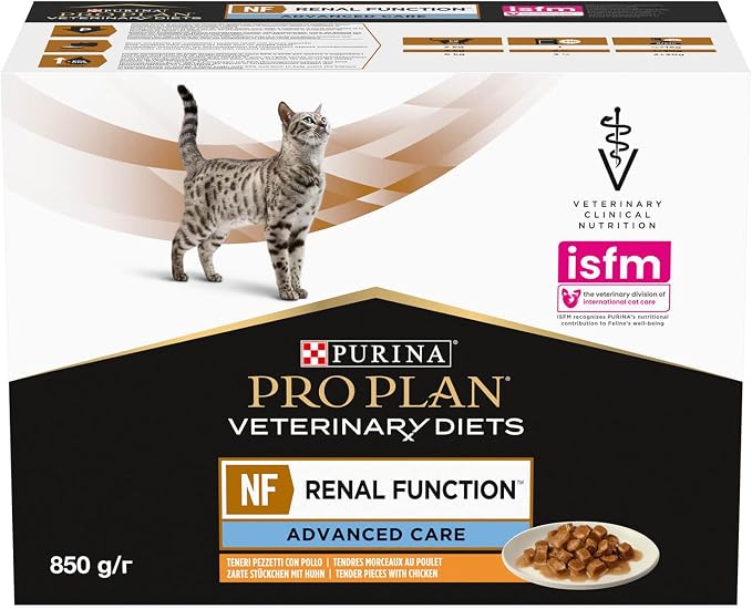 Proplan Pro Plan Veterinary Diet Nf Renal Function for Cats Chicken 10 Sachets 85 g - Image 1