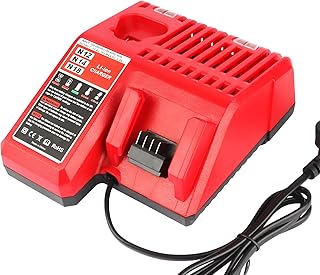 Waitley M18 & M12 Chargeur pour Milwaukee 48-59-1812 12V&18V XC Lithium ION Batterie 48-11-1850 48-11-1840 48-11-1815 48-11-1828 - Image 1