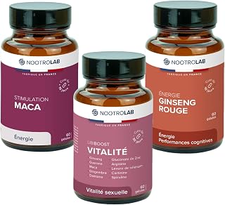 Pack Libido & Vitalité – LibiBoost XXL + Maca Bio + Ginseng Rouge – Complément Alimentaire pour Désir, Énergie et Vitalité Sexuelle - Image 1