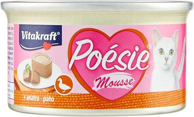 Vitakraft - Poetry Mousse, Fine and delicate mousse for your cat, Duck variety - 85 g - Image 1