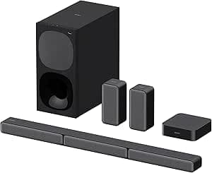 Sony HT-S40R - 5.1ch Home Theater Sound Bar with Wireless Satellite Speakers, Black