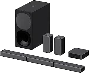 Sony HT-S40R - 5.1ch Home Theater Sound Bar with Wireless Satellite Speakers, Black - Image 1