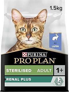 PURINA PRO PLAN | Renal Plus | Chat | Croquettes complètes pour Chat Adulte Stérilisé | Aide au maintien d'une fonction rénale saine et du système urinaire | Au Lapin | Sac | Lot de 6 x 1,5 Kg - Image 1