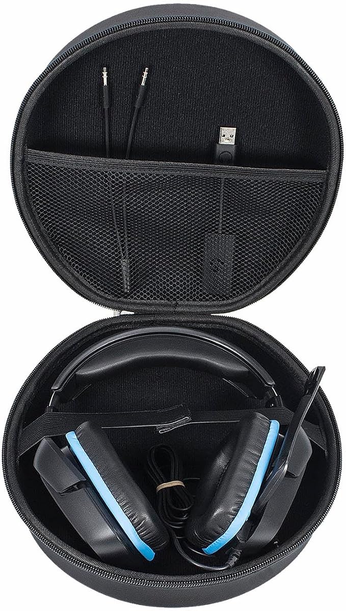 Hard Travel Case Cover Compatible with Corsair HS35 / HS55 / HS70 Pro / HS80 RGB/Virtuoso Max/Void Elite RGB/Void v2 Drahtloses, Case Only – Black YC80033 - Image 1