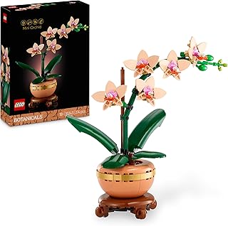 LEGO Botanicals L’Orchidée Miniature - Fleurs Artificielles pour Adulte - Plante avec Pot Style Terracotta - Décoration Intérieure - Idée de Cadeau pour la St Valentin pour Femme ou Homme 10343 - Image 1