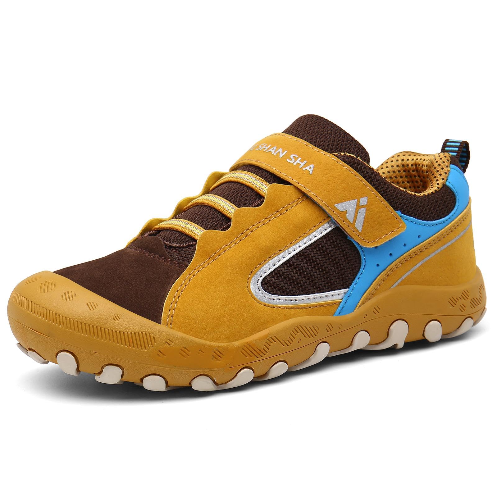 Mishansha Unisex Hiking Shoes Children Breathable Non-Slip Trekking Shoes for Boys Girls Size 7-5 UK - Image 1