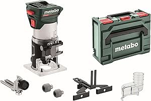 metabo FMV 18 LTX BL 8-18 V cordless edge mill, brushless motor, 4800-29000 rpm, clamp 6/8 mm, metaBOX 145 L, precise depth adjustment, ergonomic - for wood and - Image 1