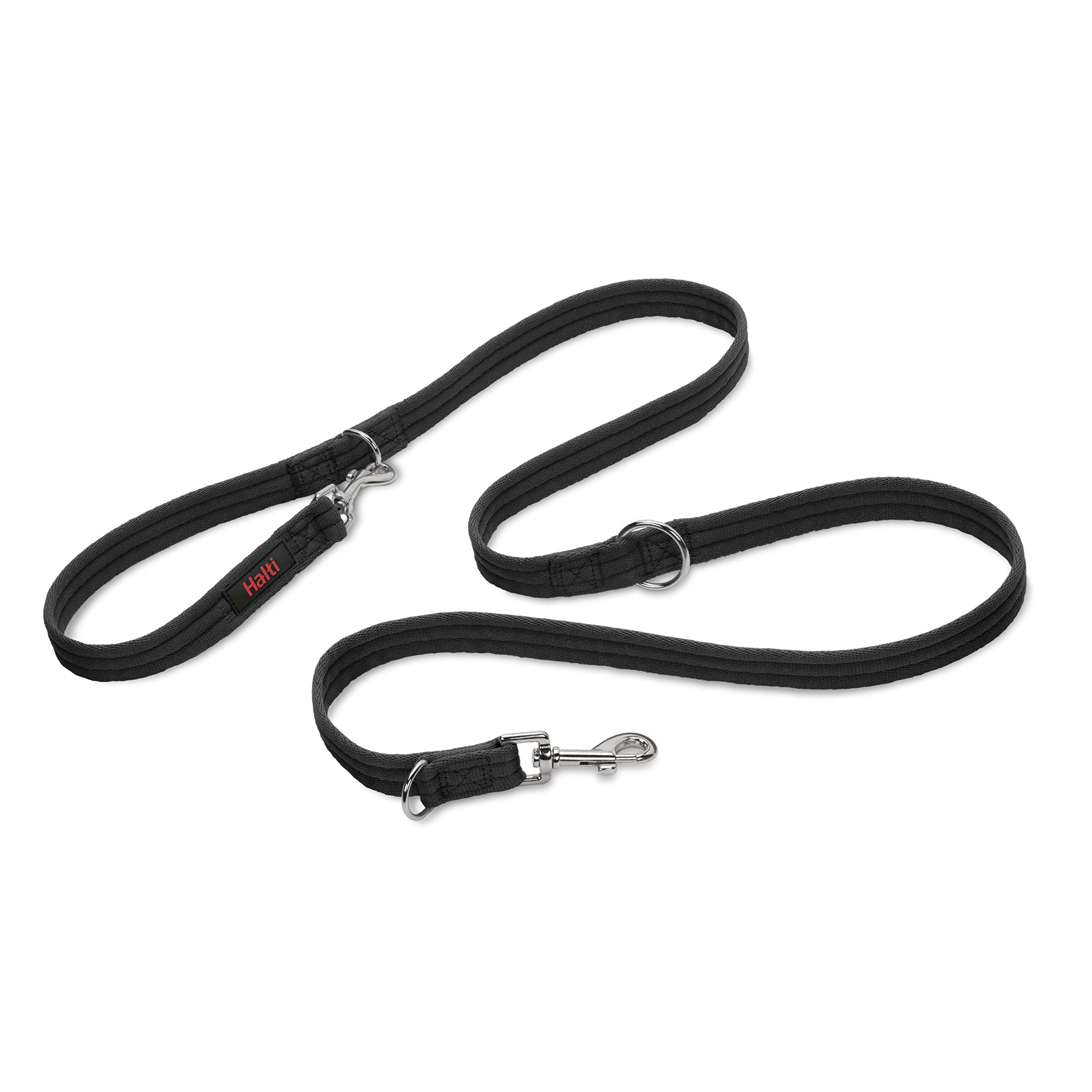 HALTI Training Leash - 7 Functions Designed to Help You Train and Walk Your Dog, Padded Double Ended Dog Training Leash for Dogs and Puppies (Small, Black, 2m) - Image 1