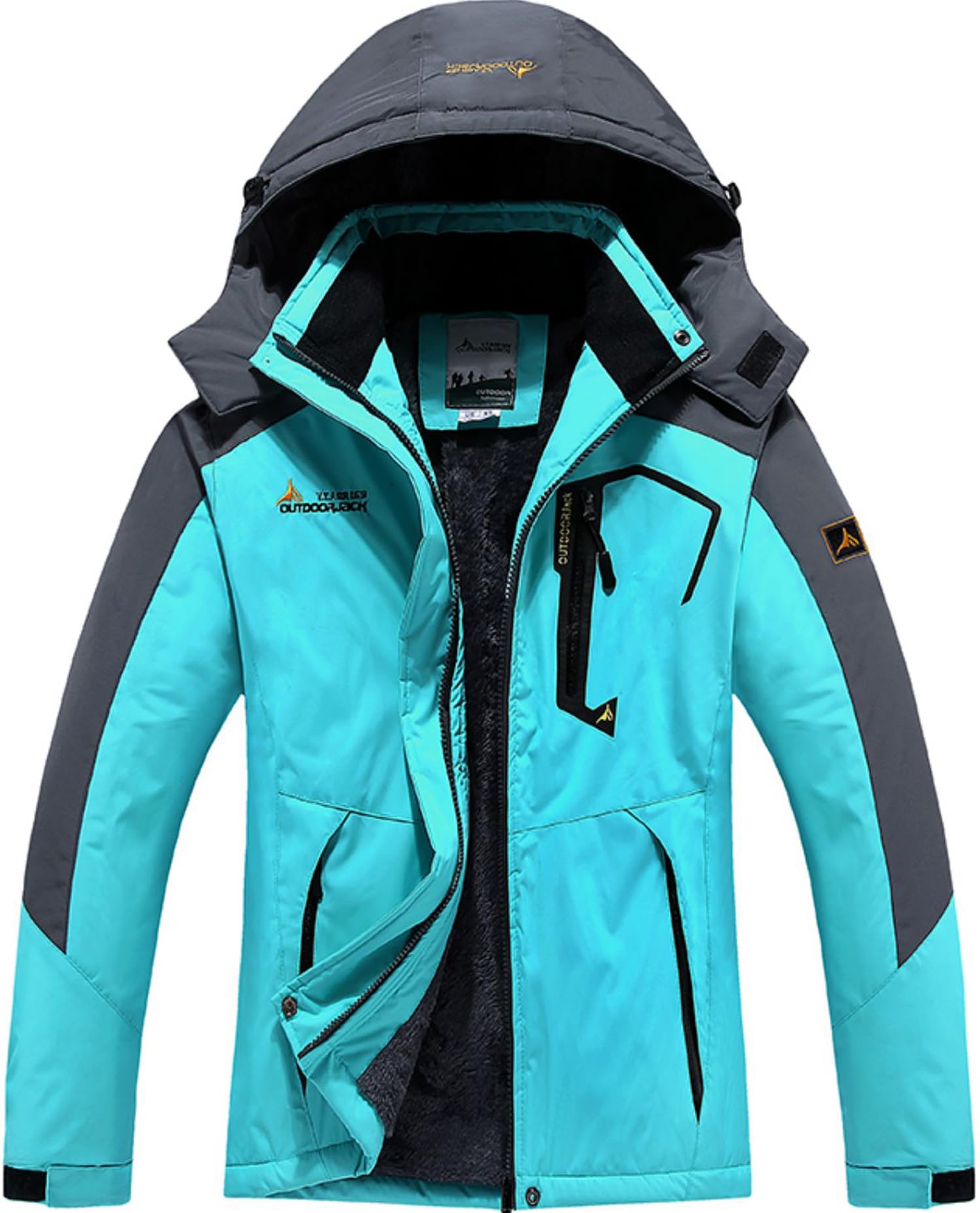 BenBoy Women's Warm Ski Jacket Waterproof Mountain Coat Winter Windproof Outdoor Jacket with Hood Softshell Fleece Jacket Trekking Hiking - Image 1