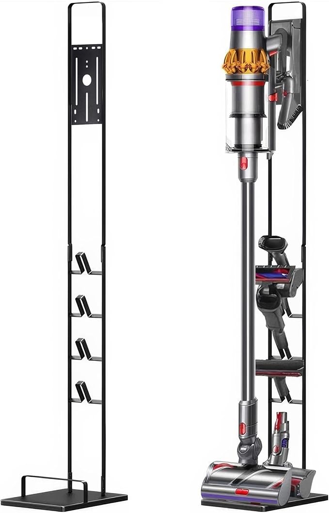 Vacuum Cleaner Holder Compatible with Dyson V15 V11 V10 V8 V7 V6 Accessories Holder for Storing and Organizing Your Vacuum Cleaner (Black) - Image 1