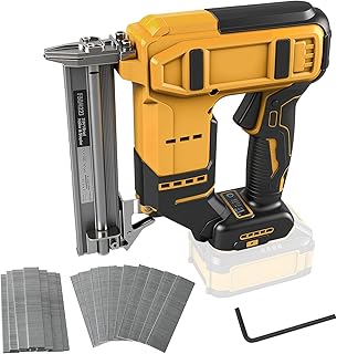 Agraffeuse cloueuse sans fil pour batterie Dewalt 20V Max, agrafeuse-cloueuse sur batterie 18GA, agrafeuse cloueuse électrique 2 en 1 avec 1000 clous et 1000 agrafes pour l'amélioration de l'habitat - Image 1