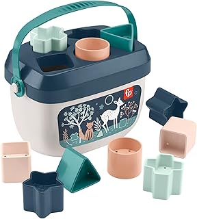 My Fawn Shape Sorter, Box with 10 Blocks for Learning to Sort and Stack, Baby and Child Toy from 6 Months, HJP20 - Image 1