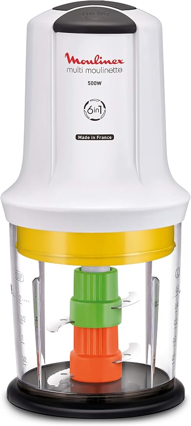 Moulinex Multi Reel AT723110 6-in-1, 500 W, 0.5 Litre, Plastic, 2 Speed, White - Image 1