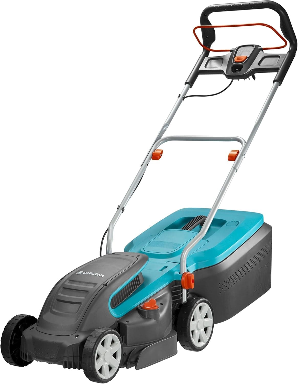 GARDENA Tondeuse à gazon PowerMax 1400/34, Noir/Turquoise