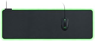 Razer Goliathus Extended Chroma - Tapis de Souris Gaming XXL et Doux avec éclairage RGB (Support de câble, Surface en Tissu, Bord surpiqué, Optimisé pour Toutes Les Souris) Noir - Image 1