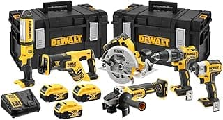 DCK623P3 Pack of 6 DeWalt XR 18V 5Ah Li-Ion Tools