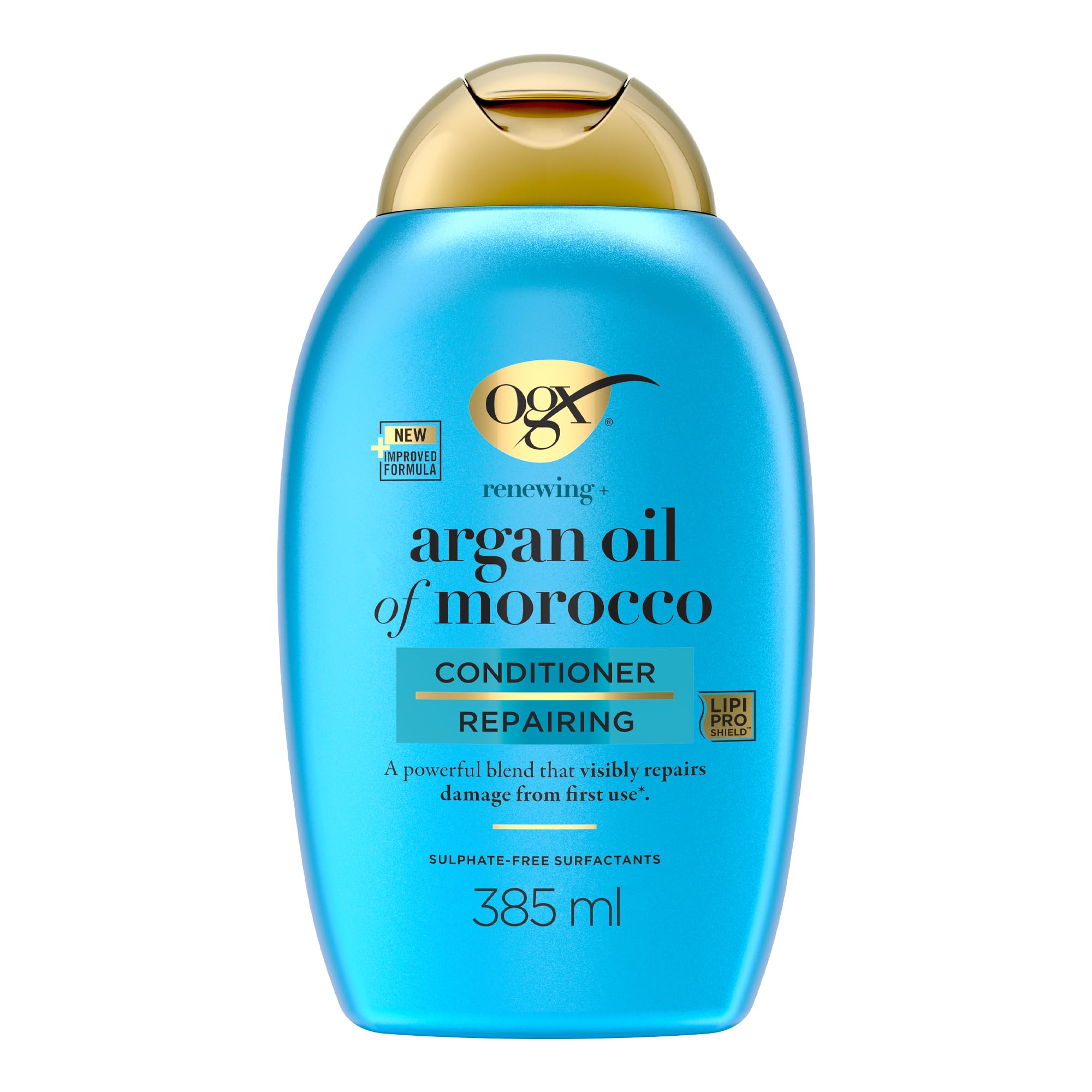OGX | Moroccan Argan Oil Repair Conditioner (385ml Bottle) - Hair Care for Dry and Damaged Hair - Sulfate Free Conditioner - Image 1