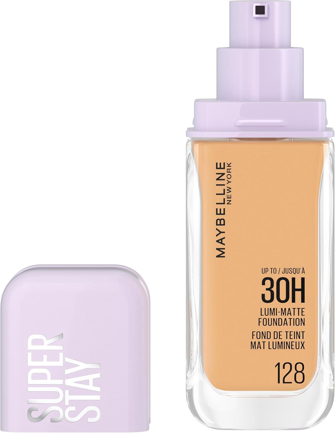 Maybelline New York - Long-lasting liquid foundation - Ultra-resistant - Luminous matte finish - Enriched with Amino Acids - All skin types - Superstay 30H Lumi-Matte - Shade : 128 - 35 ml - Image 1