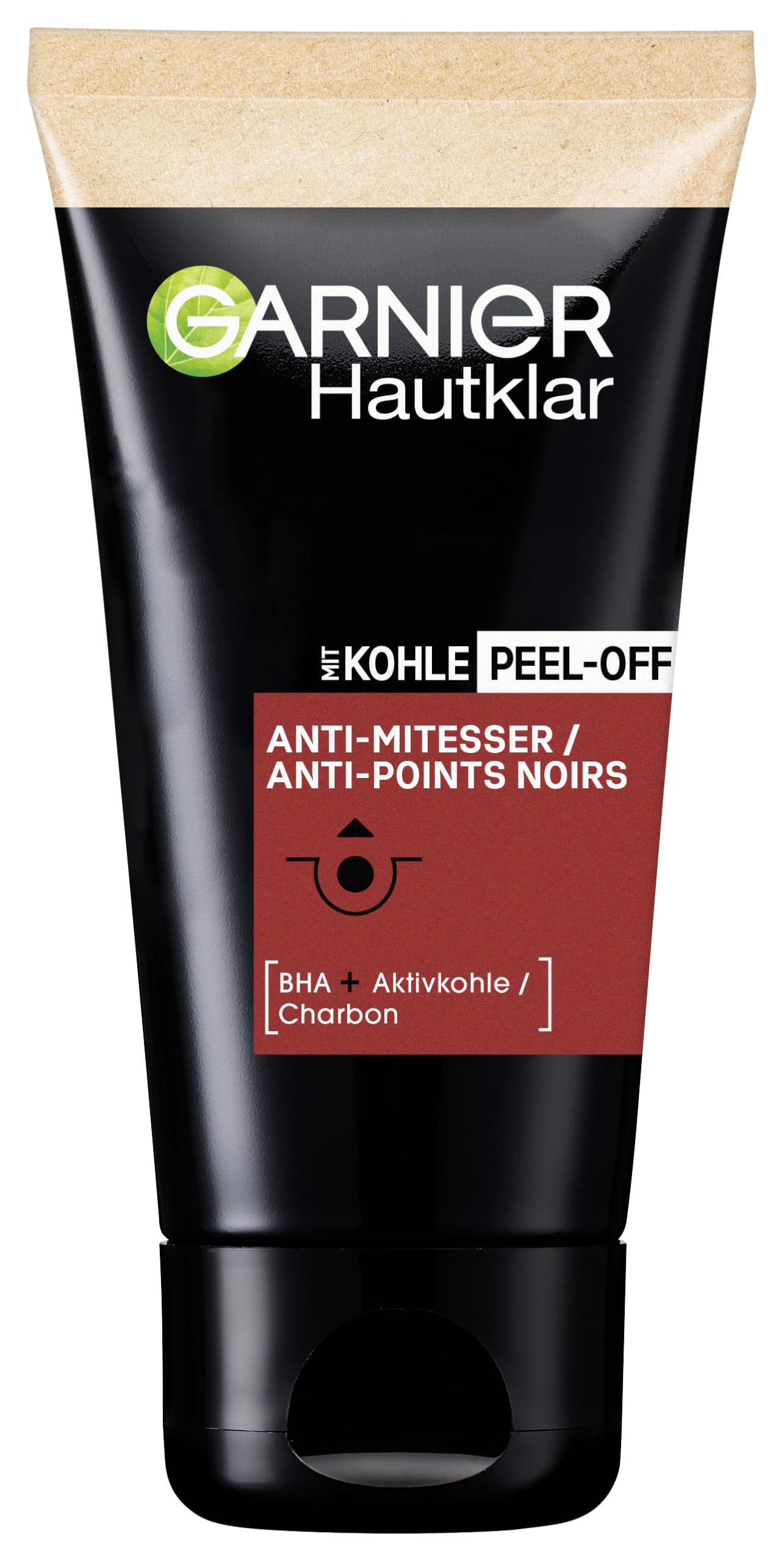 Garnier Peel-Off Blackhead Mask for Radiant Skin with Salicylic Acid and Light Charcoal - Image 1