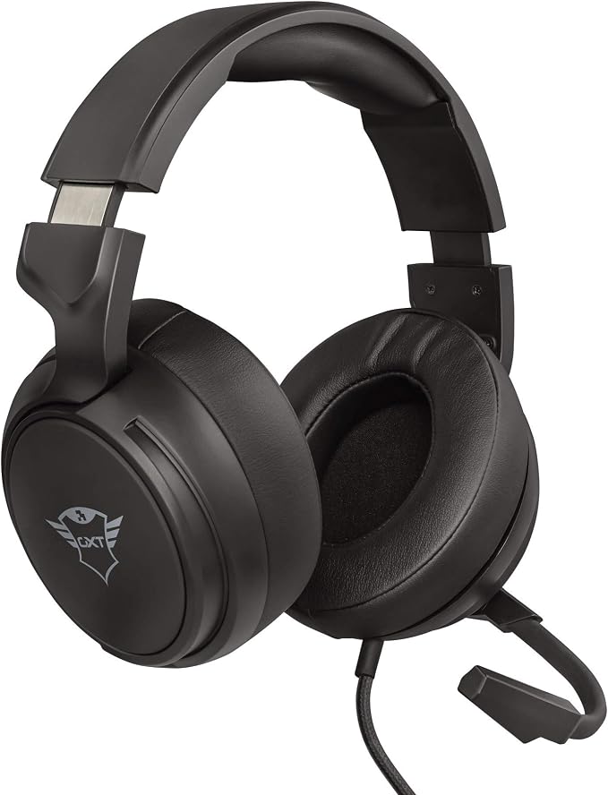 Trust Gaming GXT 433 Pylo Gaming Headset Microphone for Consoles and PC, Wired, 3.5mm Jack, Braided Cable, Foldable Microphone for PS4, PS5, Xbox Series X, Xbox One, Nintendo Switch – Black - Image 1