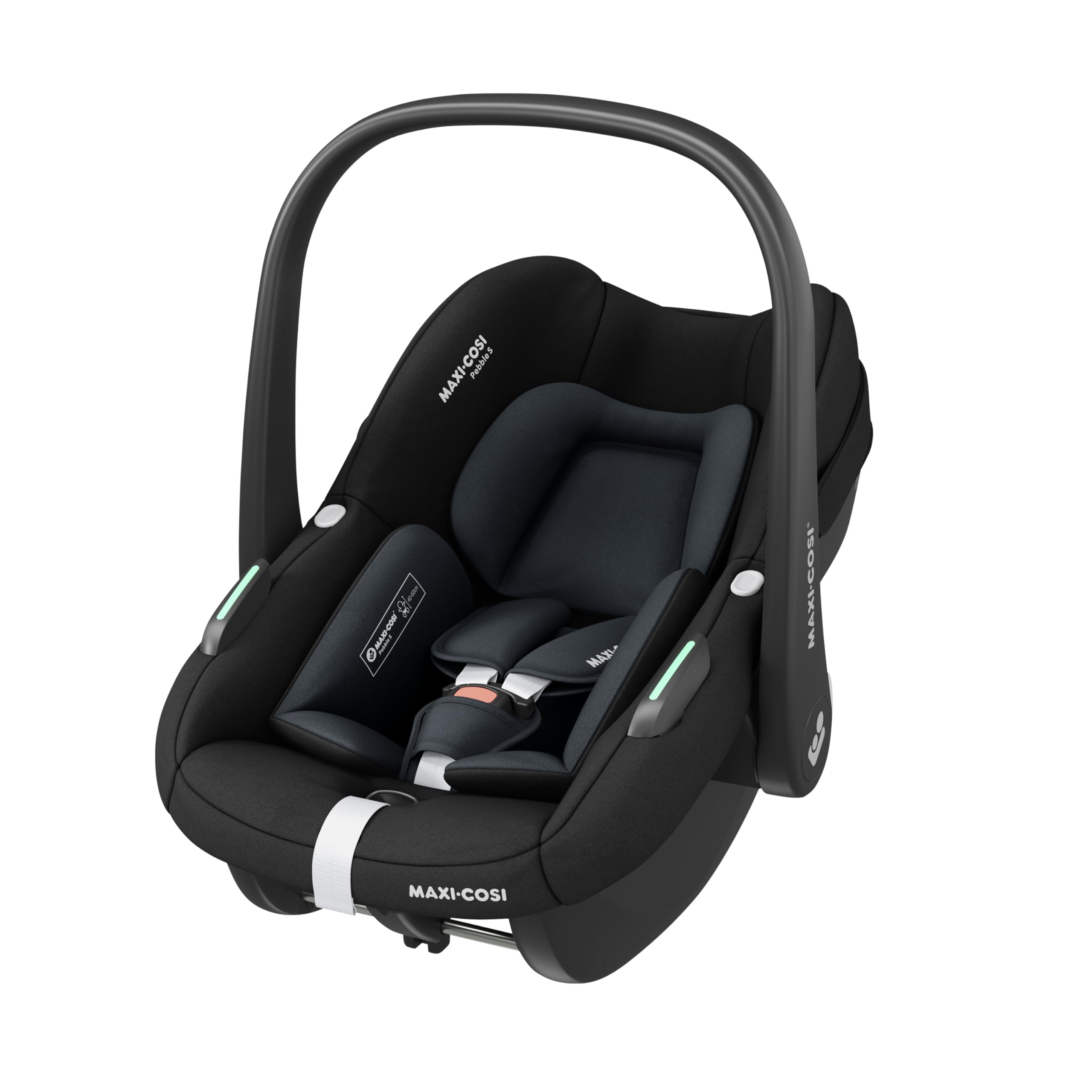 Maxi-Cosi Pebble S i-Size, Baby Car Seat, 0-15 Months, 0-13 kg, 40-83 cm, Isofix Lightweight Car Seat, Click & Go Installation, G-CELL Side Shock Protection, Reducer Cushion, Tonal Black - Image 1