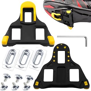 Pedal Cleats Cleats Bicycle Shoes Compatible with Shimano SPD SL SM-SH11 Road Bike Cleats Non-Slip Yellow for Indoor Mountain Bike MTB - Image 1