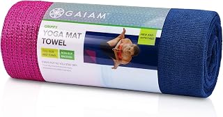 Gaiam Serviettes de tapis de yoga antidérapantes. - Image 1