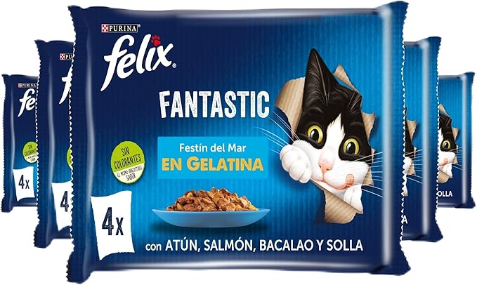 Purina Felix Fantastic Sea Festnight in Gelatin, Brown, XXL for Men, Brown, xxl - Image 1