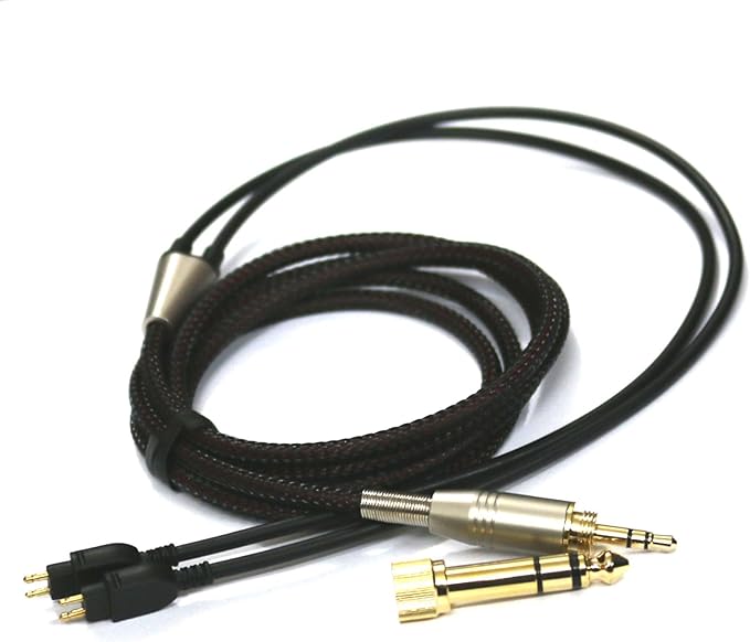 Replacement Audio Cable for Sennheiser HD650, HD600, HD580, HD58X, HD660S, Massdrop HD6XX Headphones 1.2m - Image 1