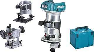 Affleureuse sans fil 18V Li-Ion BL (Machine seule) sans base déportée - MAKITA DRT50ZJX2 - Image 1