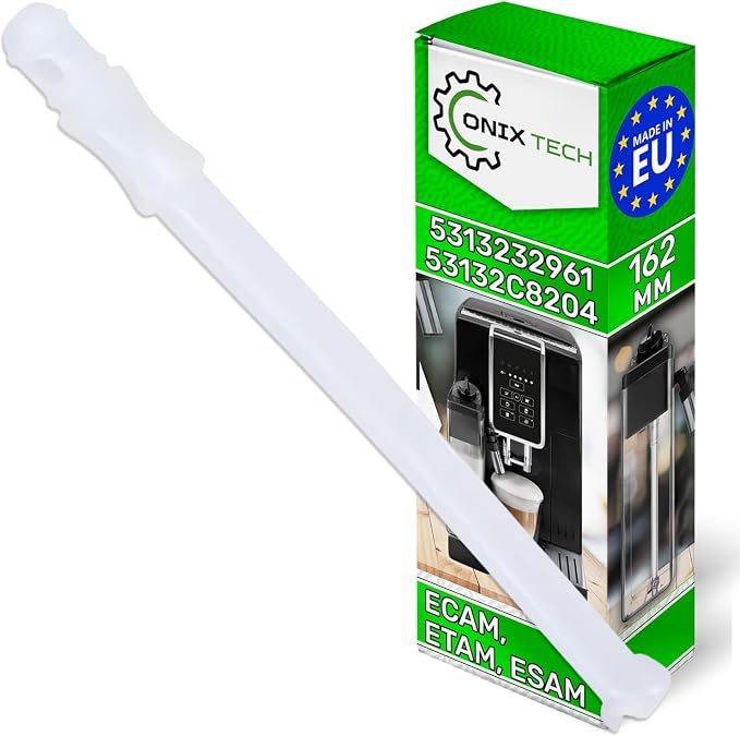 Milk Flow Tube 162 mm for Automatic Coffee Machine with Original Code 5313232961 for DeLonghi ECAM ETAM ESAM - Image 1