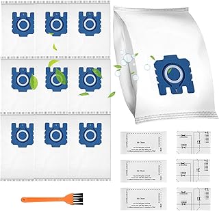 10 Sacs Aspirateur Compatibles avec Miele GN Sacs pour Classic C1 Complete C3/C2, S2 S4 S5 S6 S8 Series d'aspirateur Sacs à Poussière de Rechange avec 6 Filtres et 1 Brosse - Image 1