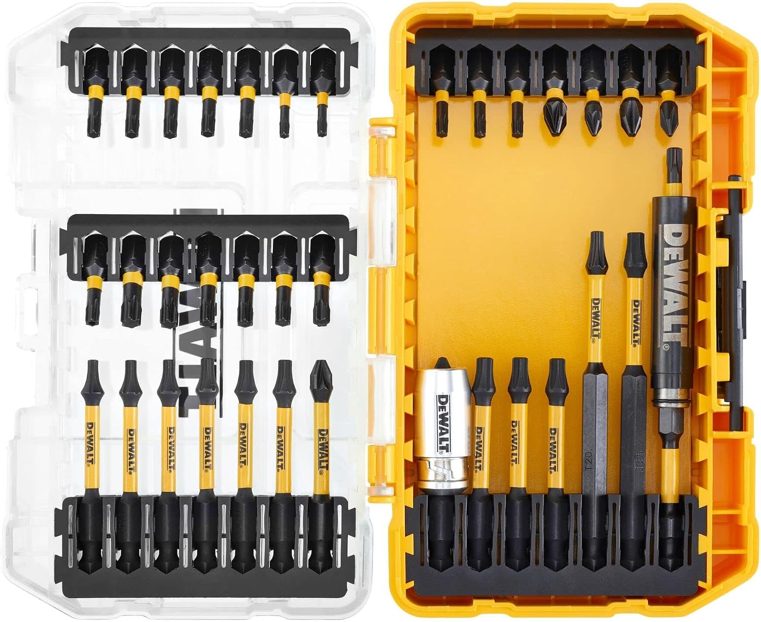 DEWALT - TOUGHCASE 37-piece set - FLEXTORQ screwdriver bits - for drill-driver - easy bit removal - DT70732T-QZ - Image 1