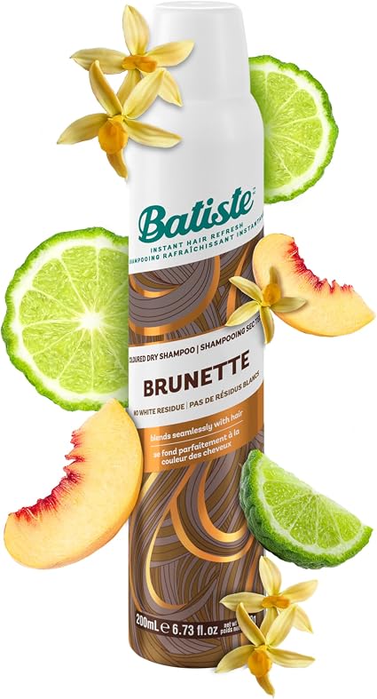 Batiste Instant Dry Plus Refreshing Shampoo with a hint of Jolie Brunette colour, 200 ml - Image 1