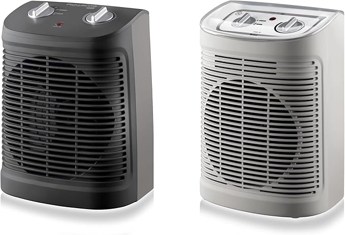 Bundle Rowenta SO6510F2 Bathroom Fan Heater, 2 Settings, Eco Mode, Quiet, Safety + SO2320F2 Compact Radiator, 2 Powers, Quiet, Easy Transport - Image 1