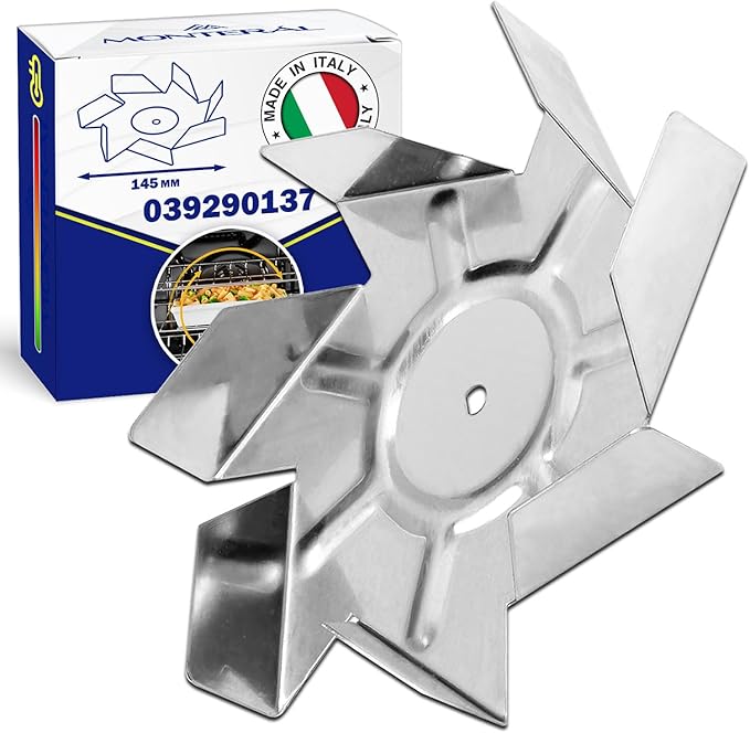 Fan Propeller for the Oven Motor with Dimensions Ø145 mm H 25 mm with Original Code 039290137 for Smeg - Made in Italy MONTERAL - Image 1