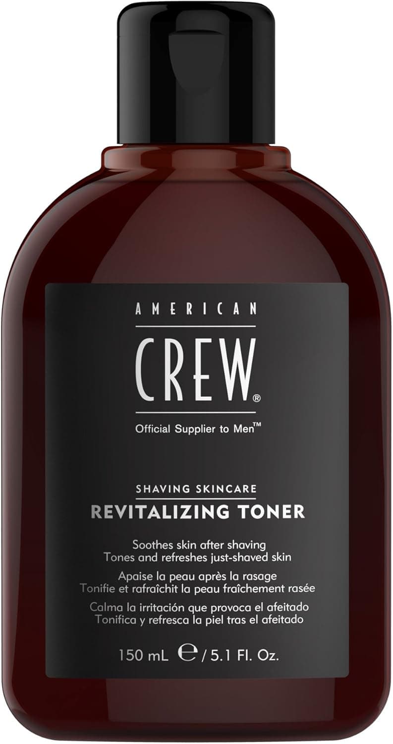 American Crew - Revitalizing Toner - Après-Rasage Tonique Revitalisant - Soin pour le Visage Homme - Soin Barbe Apaisant Après-rasage et Rafraichissant - Anti Irritation - Skincare Homme - 150ml