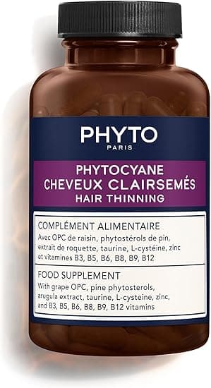 PHYTO Cyane Anti-Hair Loss 84 Caps Treatment 3 Months (Severe and Progressive Hair Loss - Hair Loss, Growth, Density)